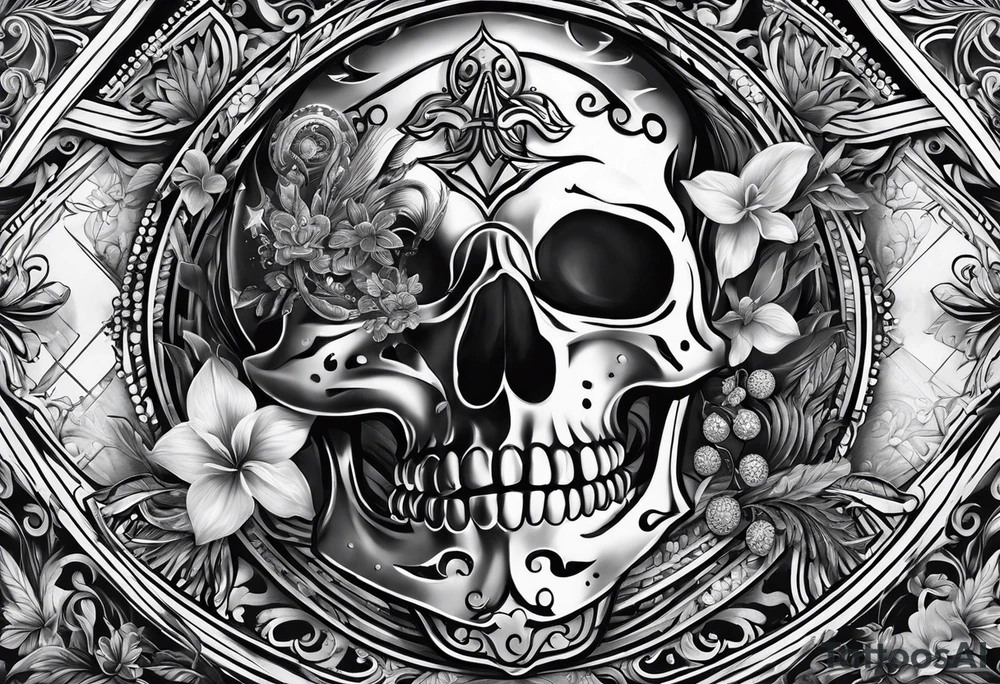 hard way to get money tattoo idea