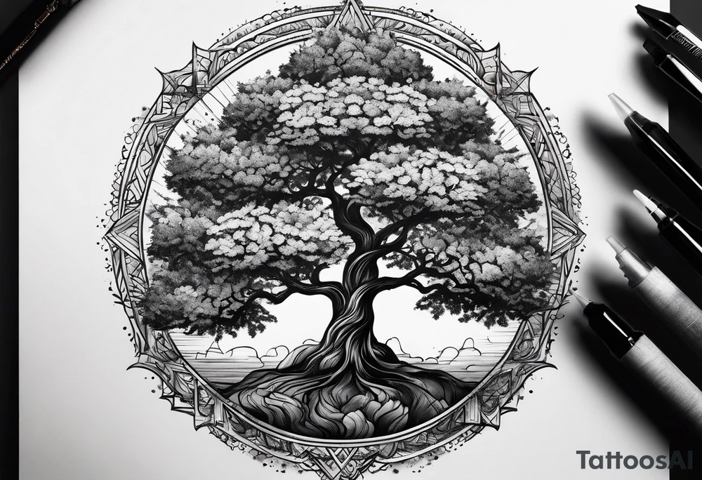 Small tree tattoo idea