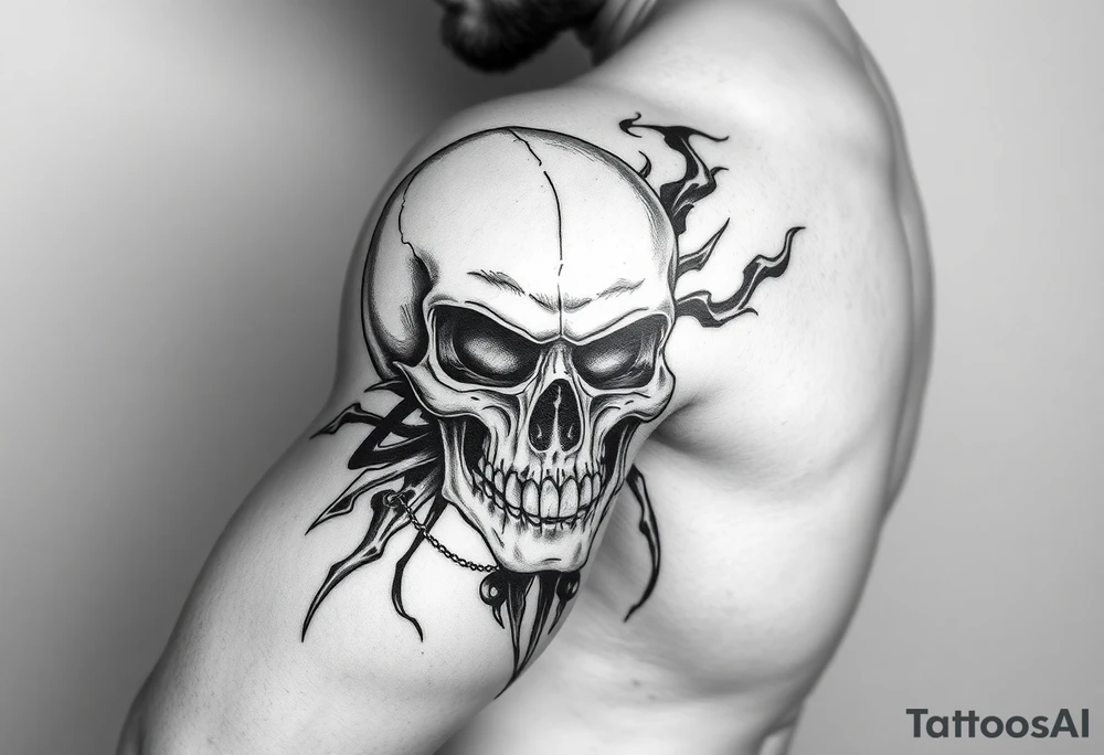 Skull tattoo idea