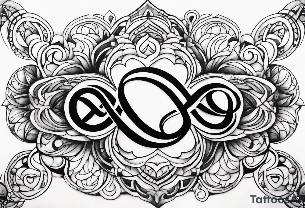 The words Even If and infinity symbol tattoo idea