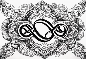 The words Even If and infinity symbol tattoo idea