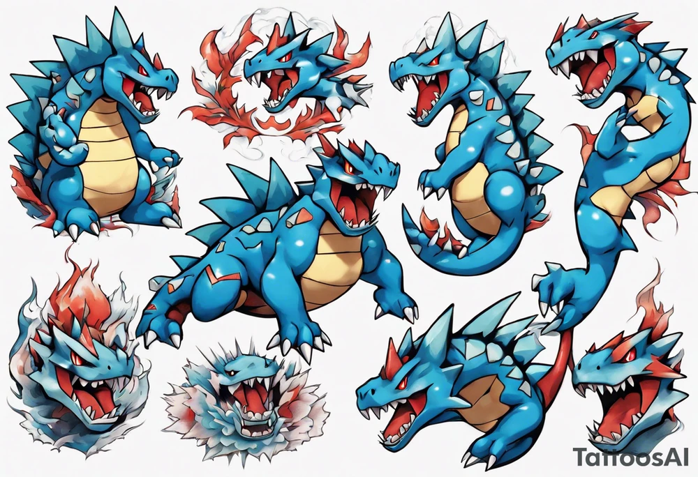 Feraligatr pokemon tattoo idea