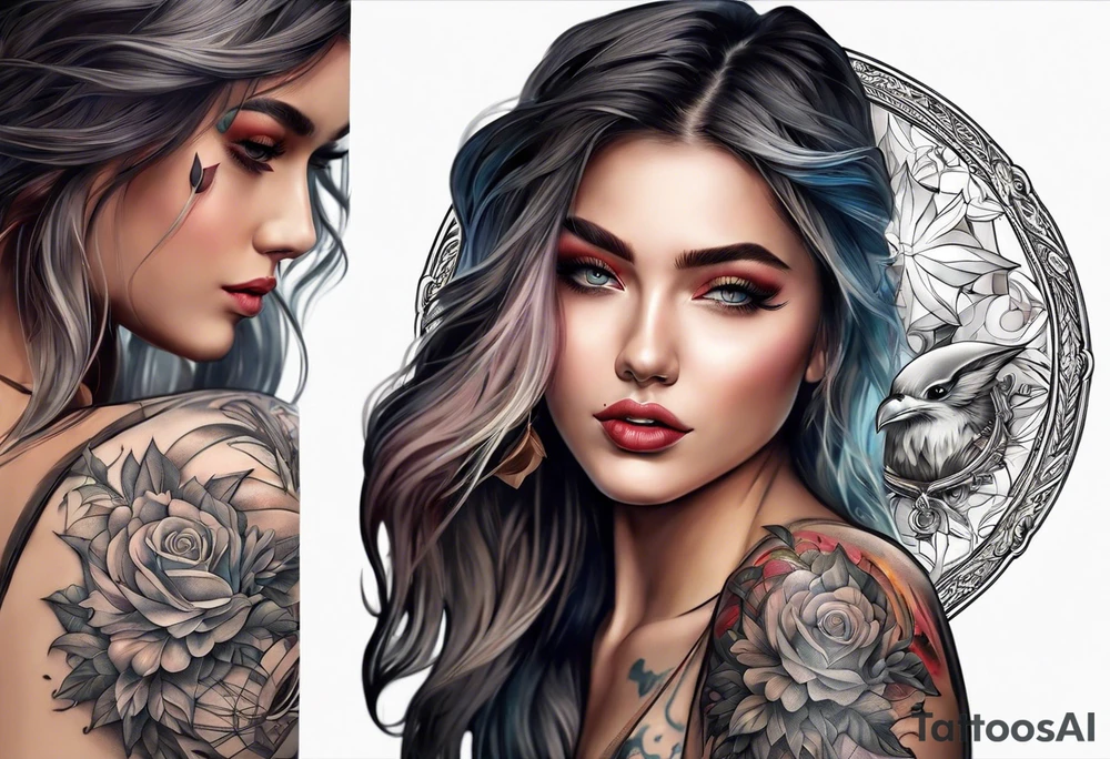 Half moon tattoo idea