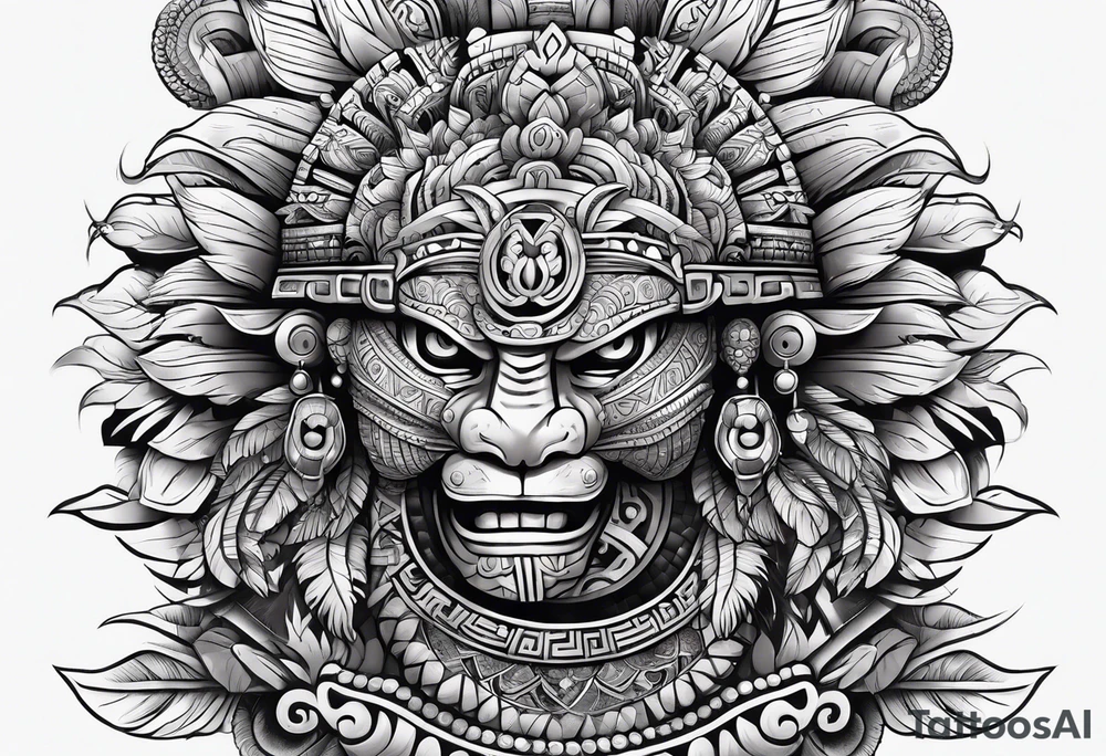Aztec,  Quetzacoatl, sleeve tattoo idea