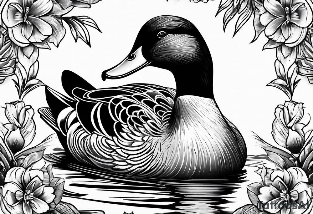 Duck, small, imprint tattoo idea