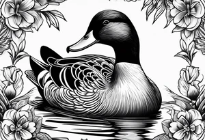 Duck, small, imprint tattoo idea