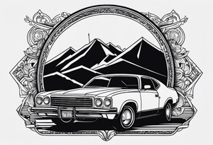 Create a tattoo design of a album cover wish you were here tattoo idea