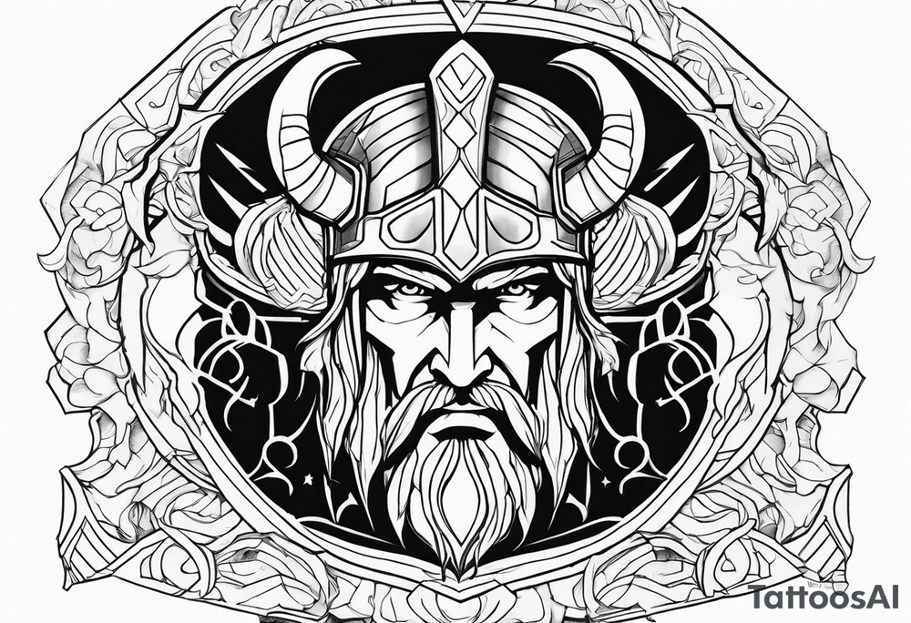 Thor im Kampf tattoo idea