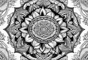 Mandala floral tattoo tattoo idea