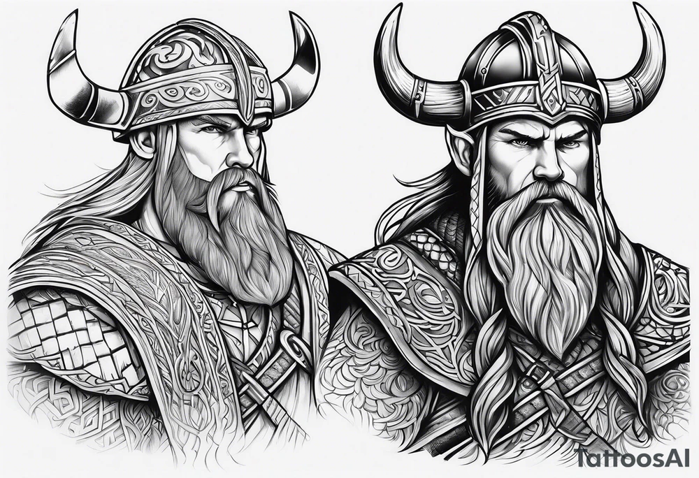Viking, pfern tattoo idea