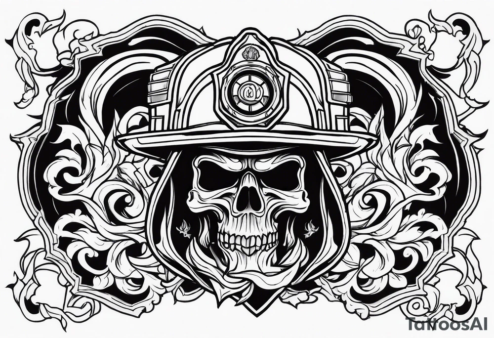 Hell firefighter tattoo idea