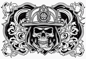Hell firefighter tattoo idea