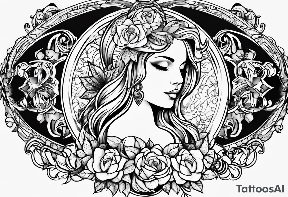 Recovery feminine Christian sobriety tattoo idea