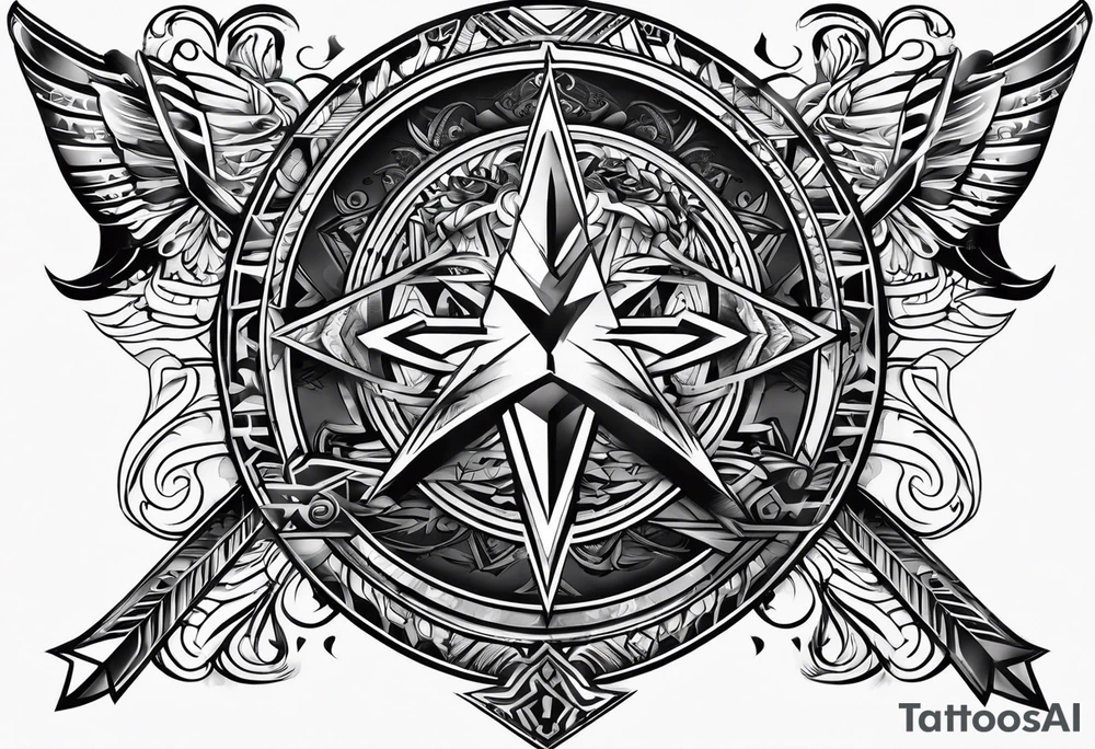 trinity know
arrow
family names tattoo idea