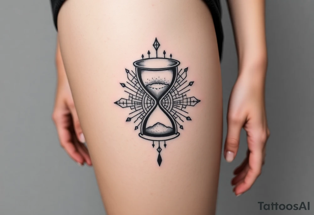 hourglass tattoo idea
