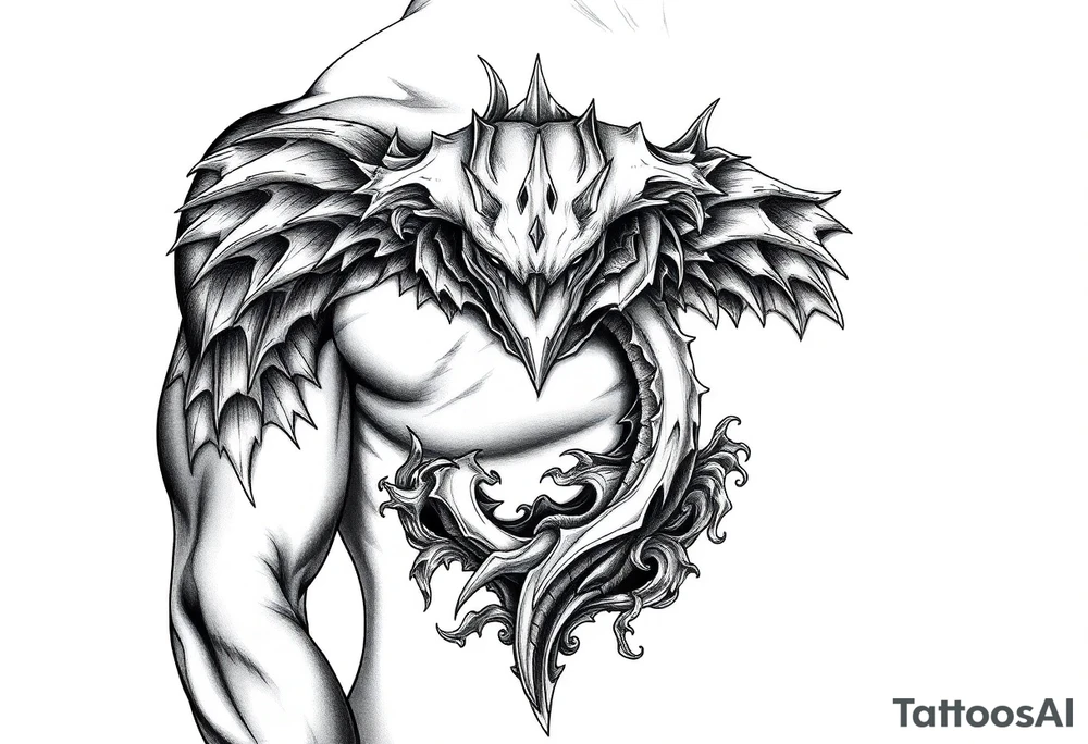 i want a super unqiue looking number thats looking brooding and mysterious tattoo idea