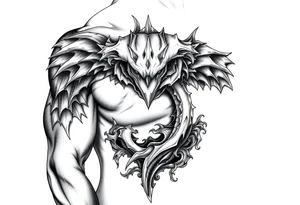 i want a super unqiue looking number thats looking brooding and mysterious tattoo idea