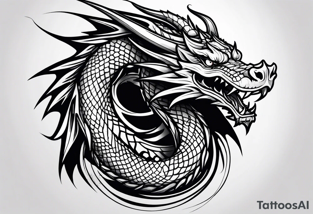 dragon tattoo idea