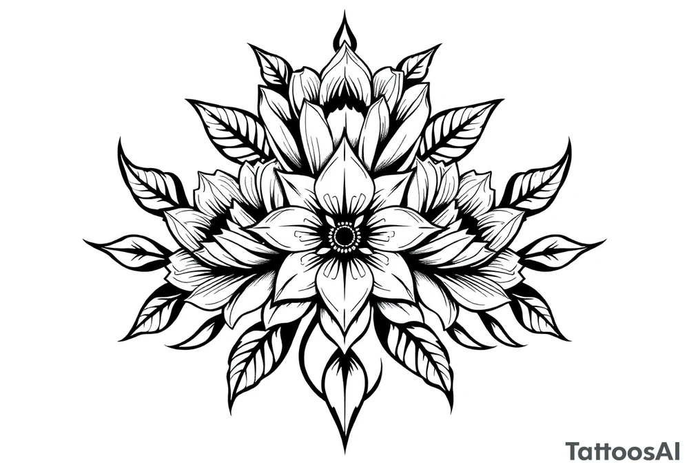 Flowers tattoo idea