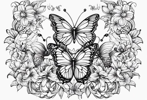 I don't gotta talk, the Lord defends me lyrics with butterflies and lily’s around it tattoo idea