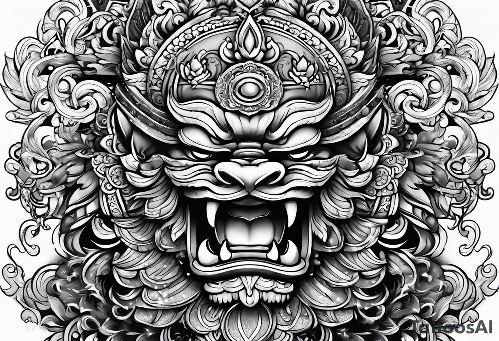 Balanise Barong tattoo idea