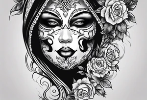 ghost face from scream tattoo idea