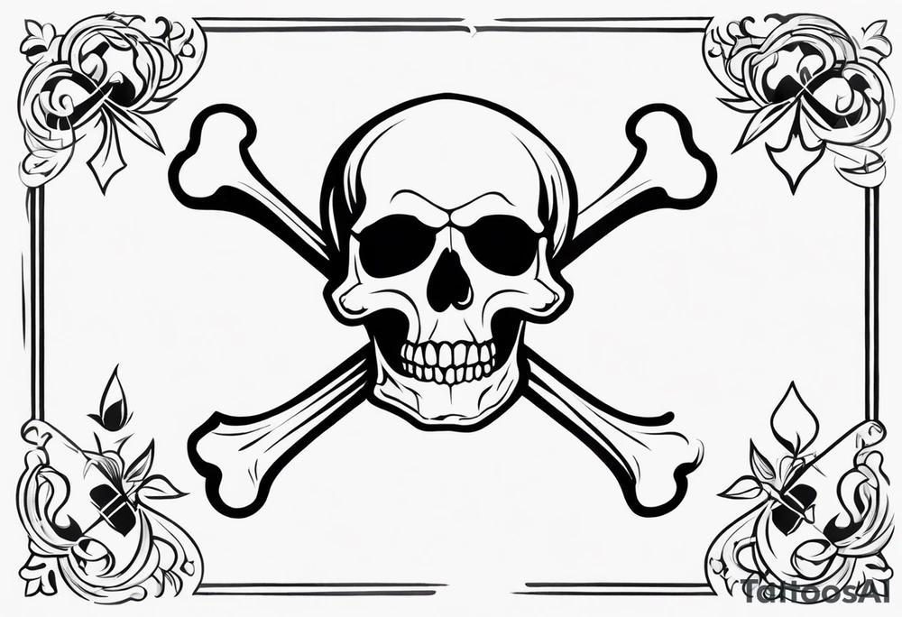 Skull and Crossbones tattoo idea