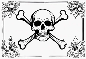 Skull and Crossbones tattoo idea