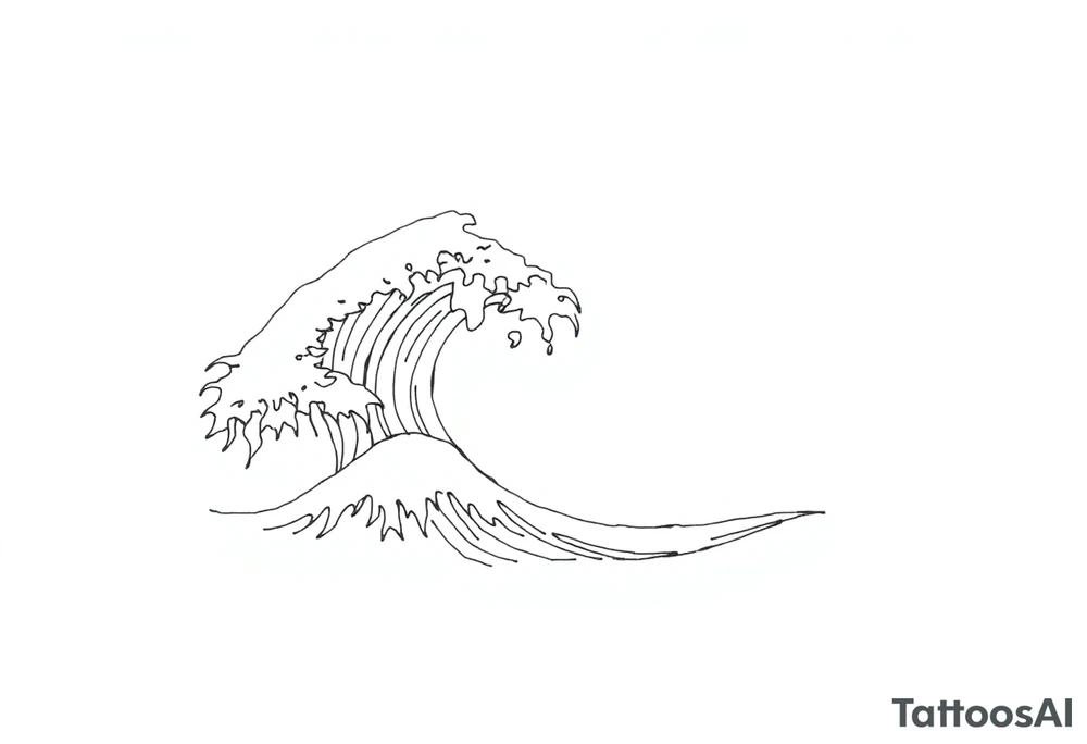 waves tattoo idea