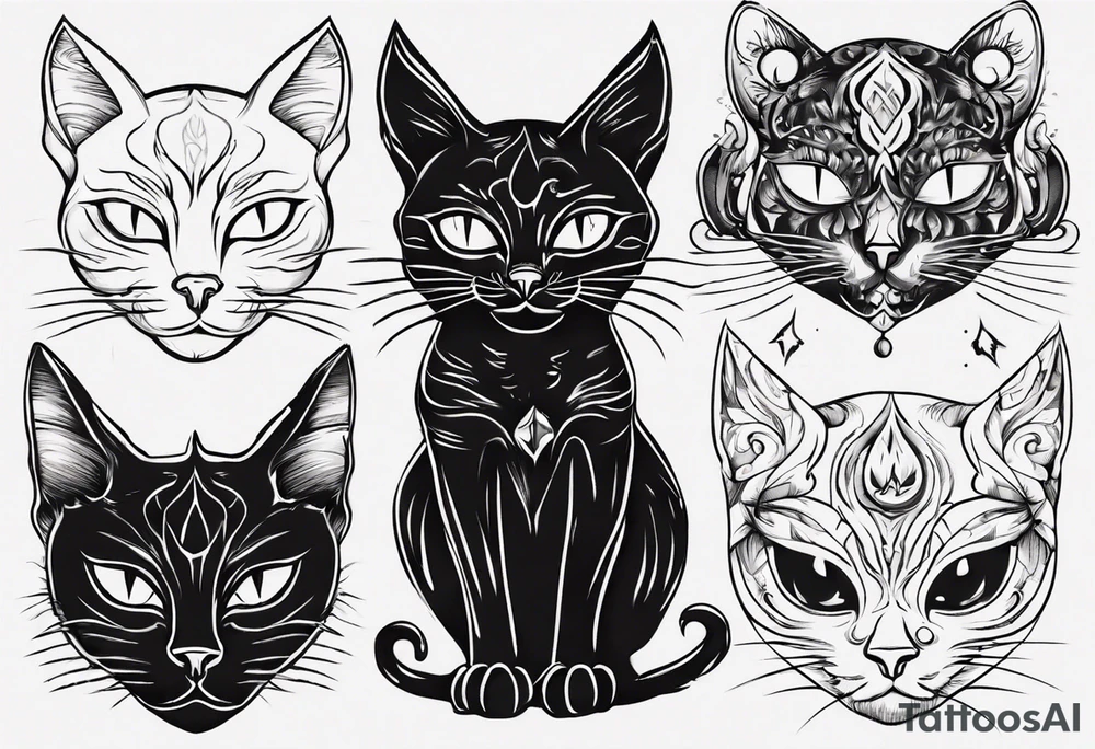 black cat
t tattoo idea