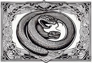 the year of the snake tattoo idea