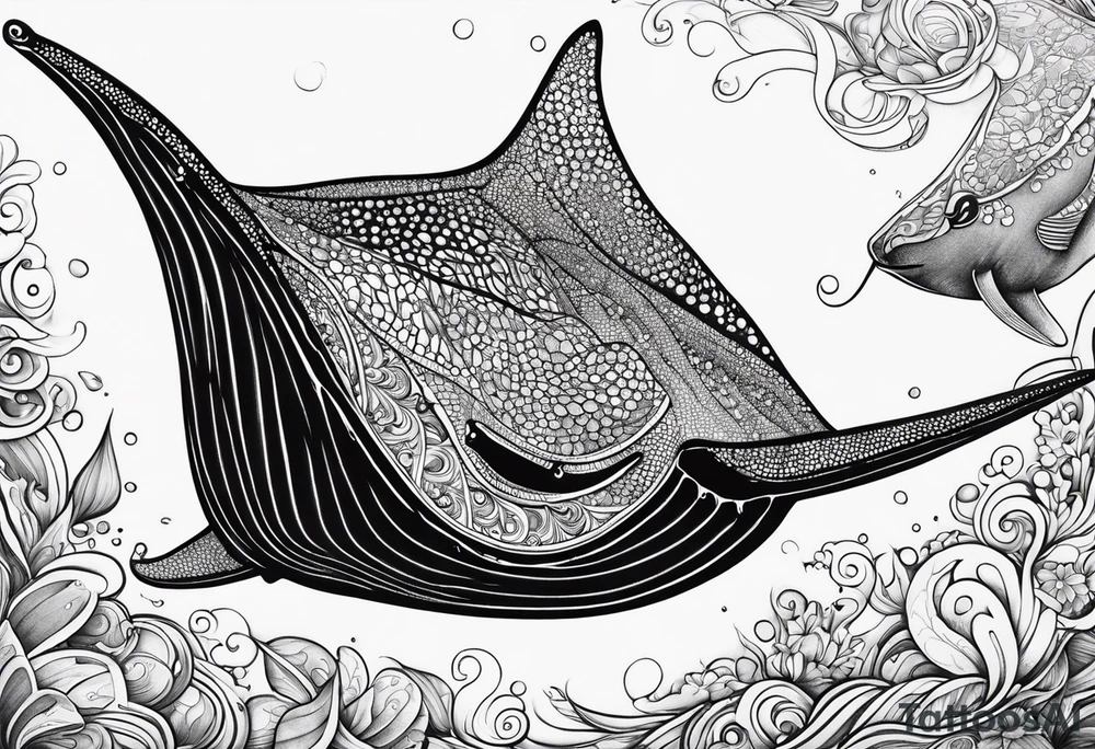 sting ray tattoo idea