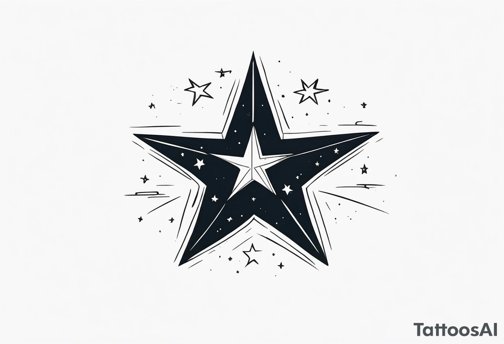 A star in the sky tattoo idea