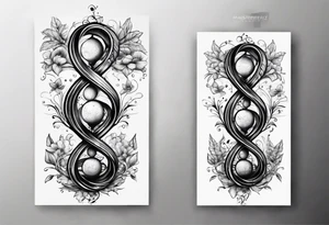 double helix tattoo idea
