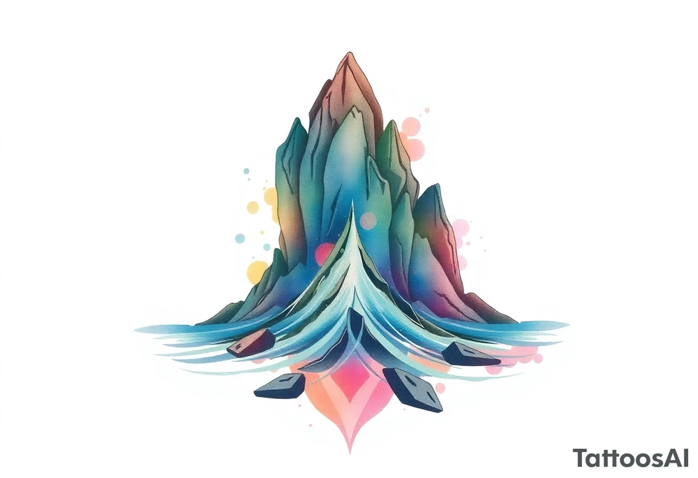 water-demo rise up out of the river. tattoo idea