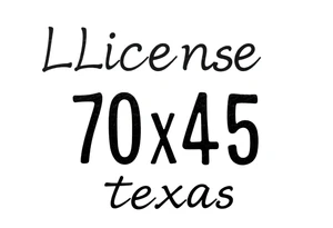 License plate number texas tattoo idea