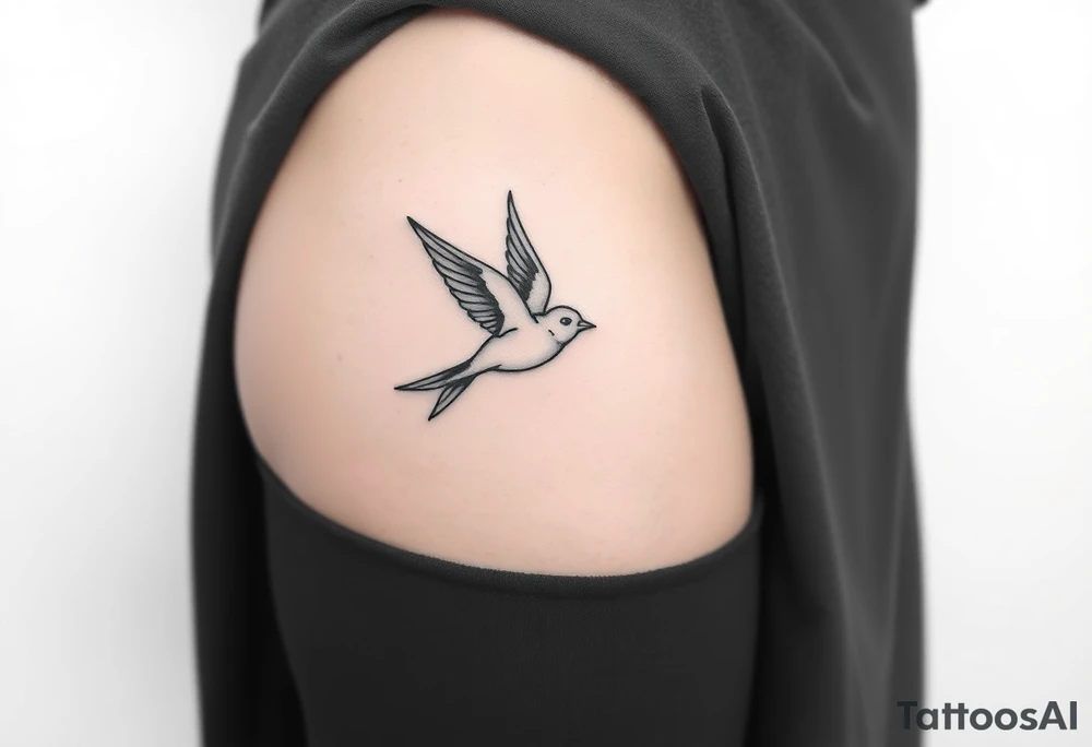 swallow flying with its wings out and forward tattoo idea swallow flying with its wings out and forward tattoo idea
