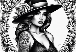 Chicano girl tattoo idea