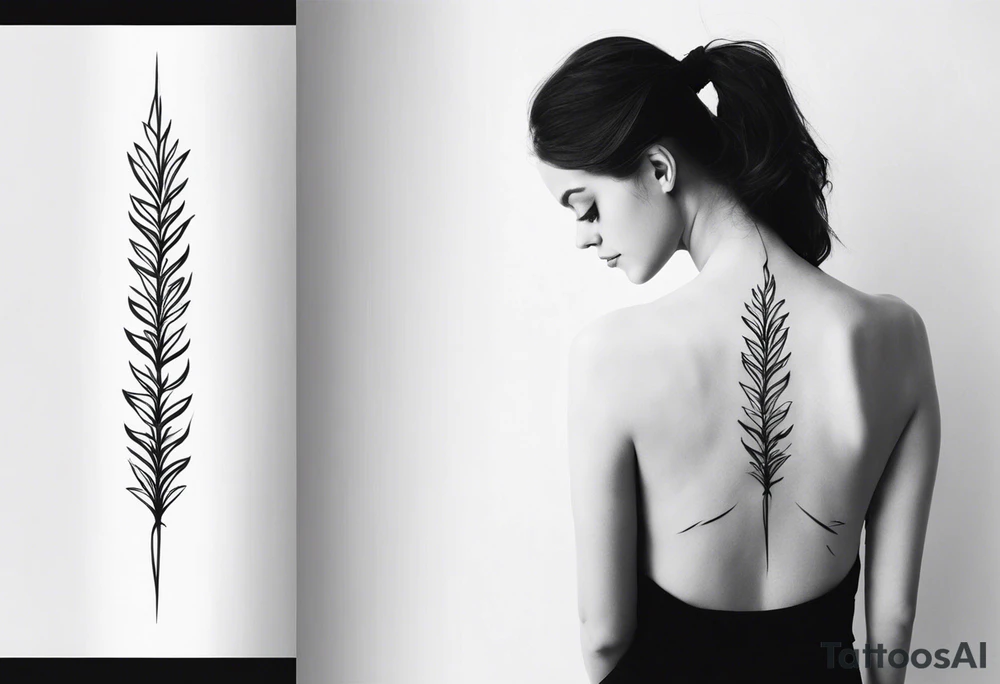 Spine tattoo, sexy tattoo idea