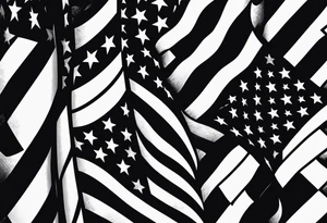 American flag with 144 in it tattoo idea