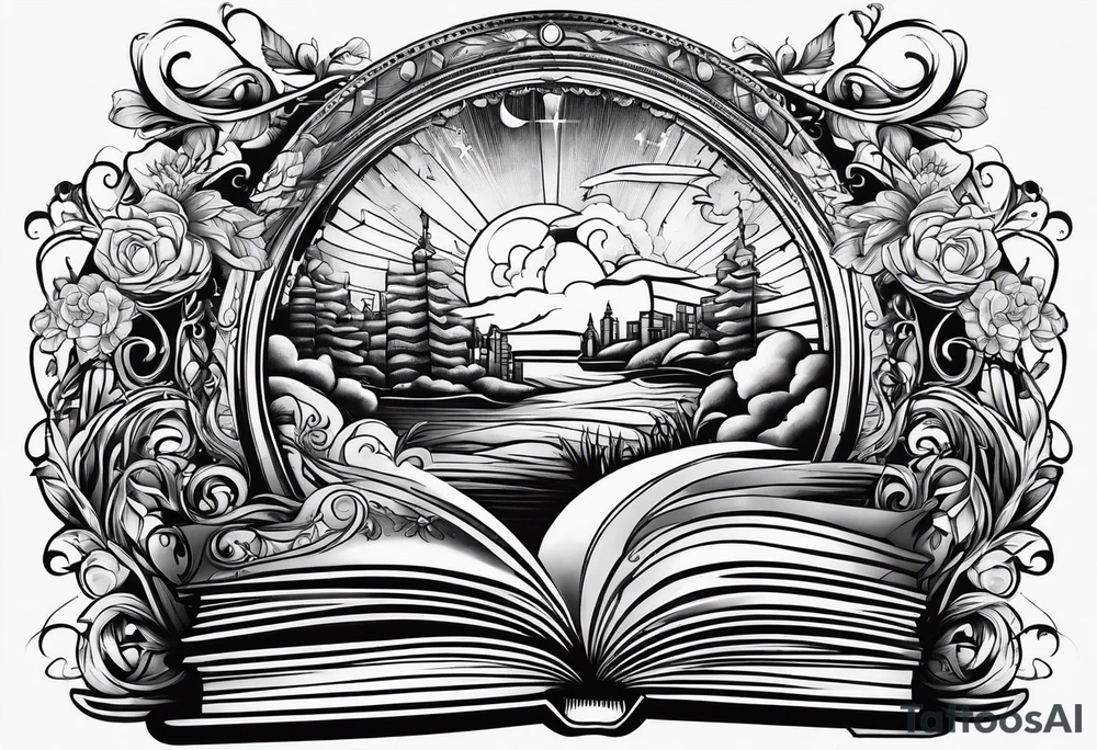 World of books tattoo idea
