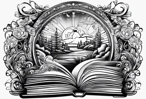 World of books tattoo idea