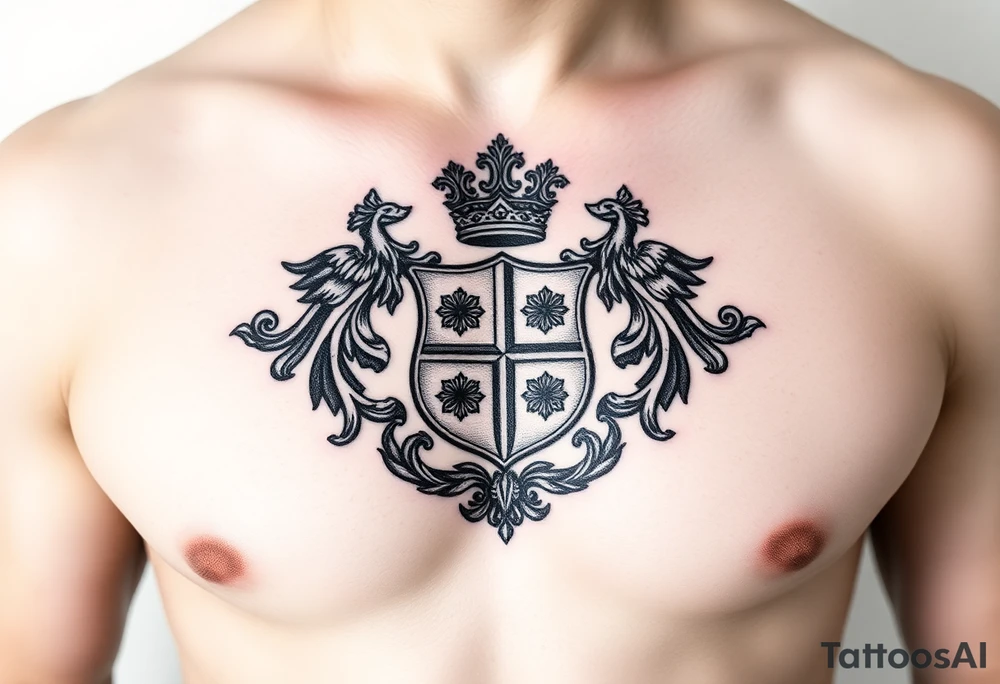 Smith, Irish family crest very intricate tattoo idea