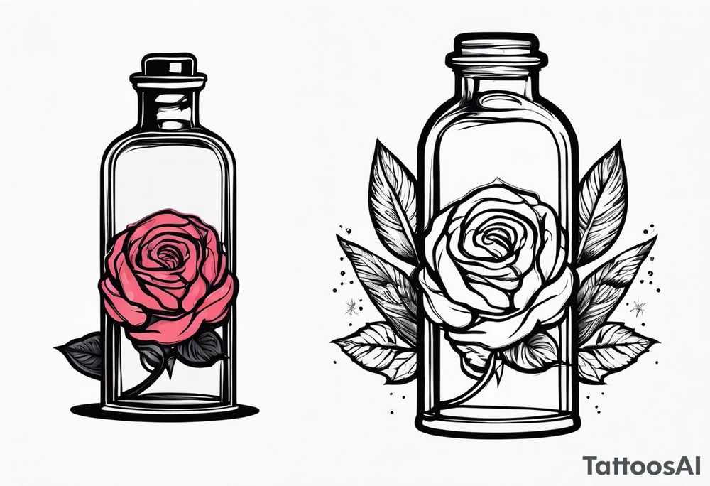 Rose 
Meer 
Flasche 
Dornen 
Seil
Kerze tattoo idea