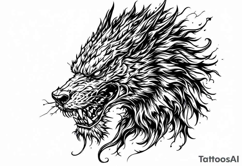 Foo dog tattoo idea