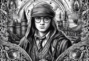 harry potter movies make it one item form all the moives tattoo idea