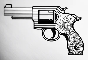 powerfull gun tattoo idea