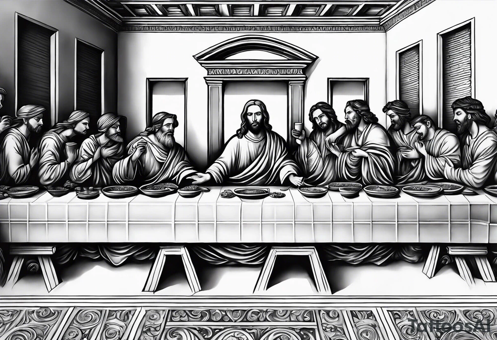 Last supper tattoo idea