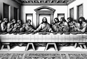 Last supper tattoo idea