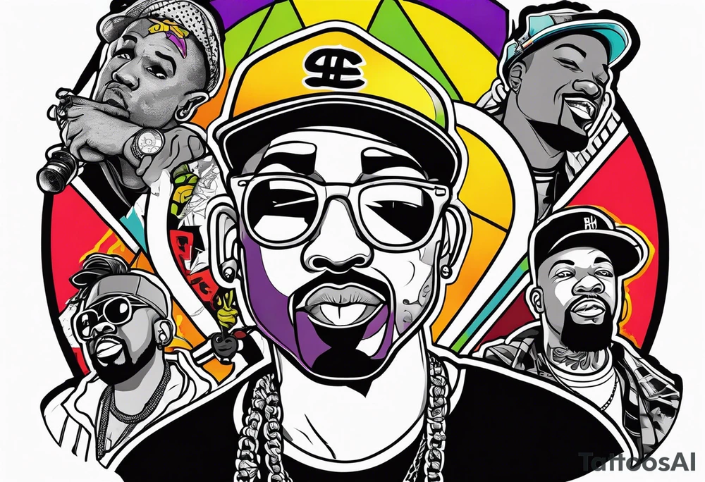 oldschool rappers tattoo idea